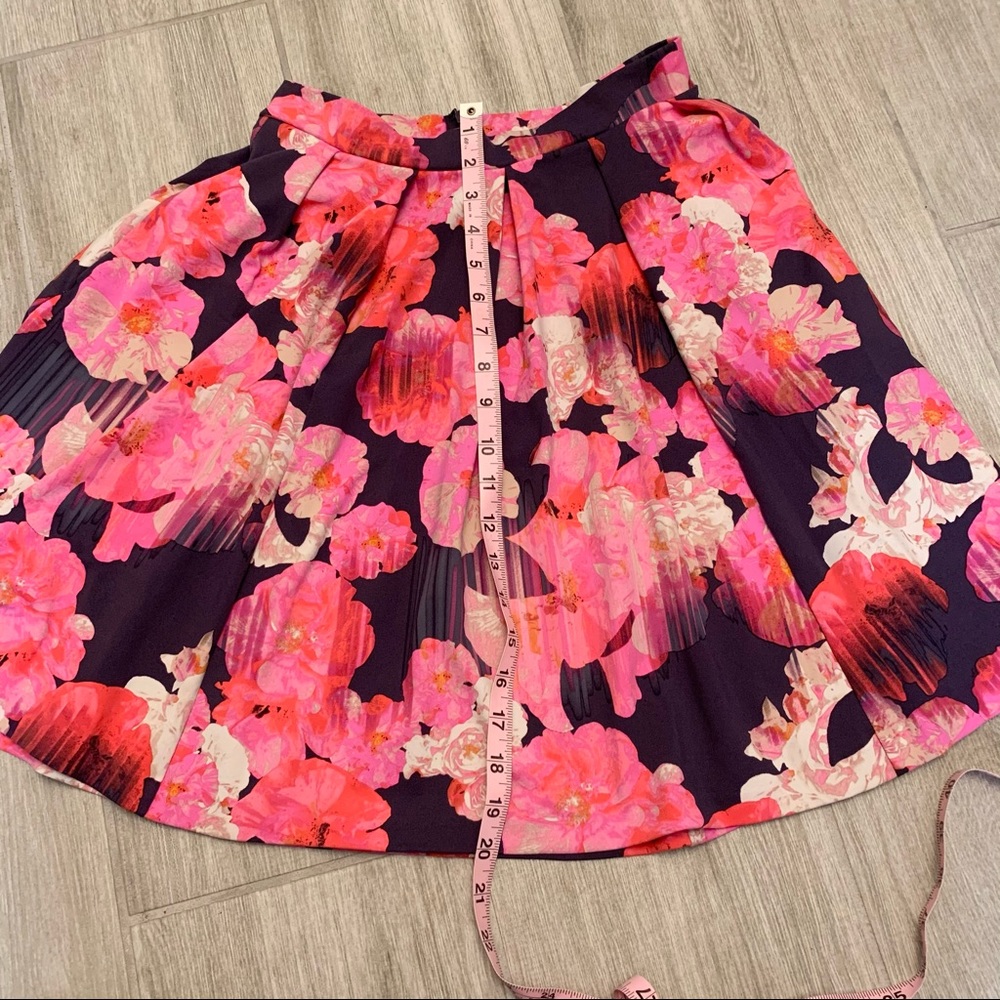 Cynthia Rowley pink floral skirt - Picture 5 of 7